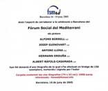 Forum Social Mediterraneo  Barcelona 2005